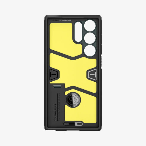 ACS05623 - Galaxy S23 Ultra Case Tough Armor in black showing the back